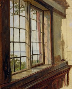 Näkymä Elbelle ikkunan läpi, 1838